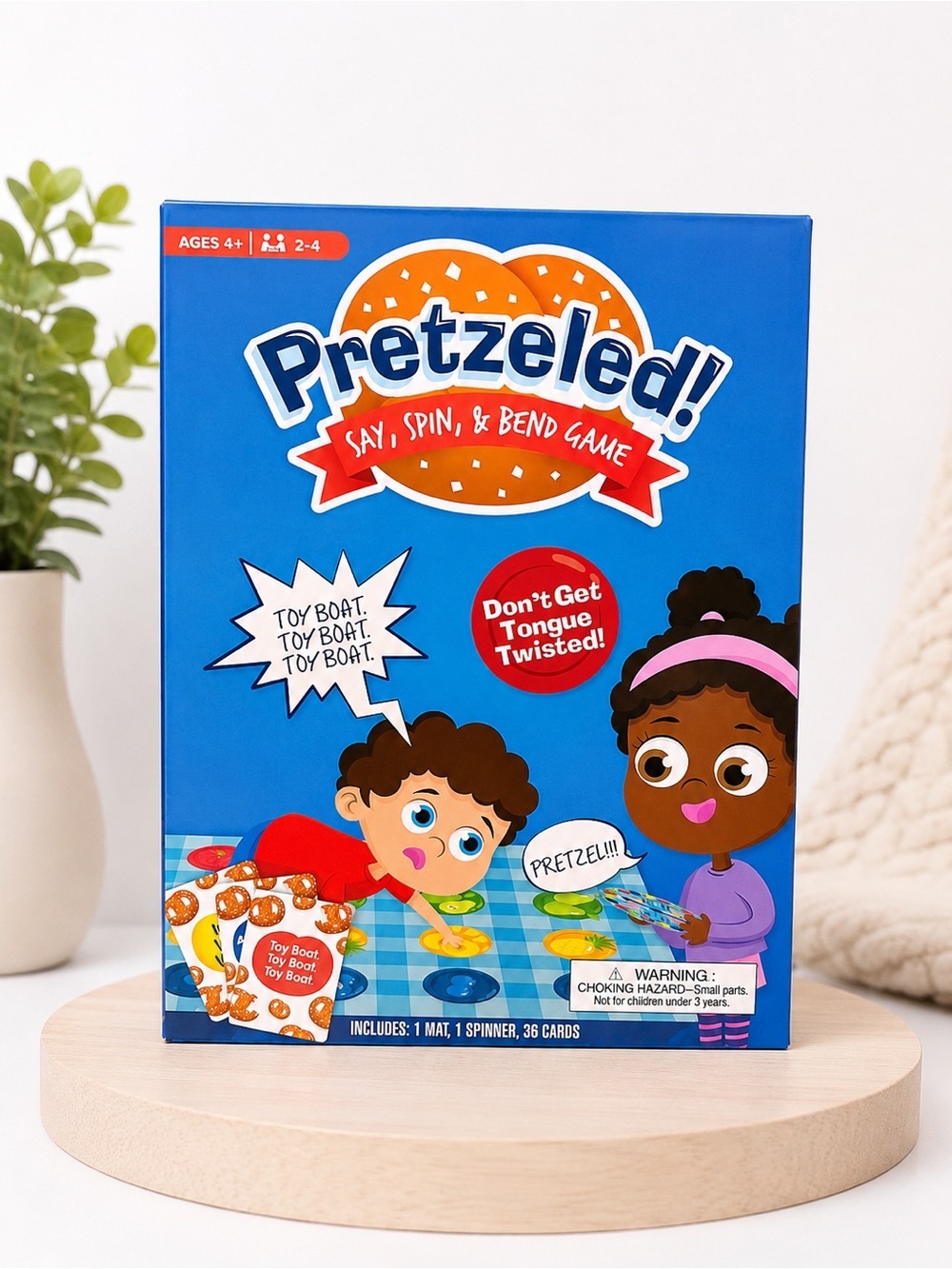 New Toddler/ Children’s Board Game- Pretzeled! Say, Spin, & Bend Game SO FUN!
